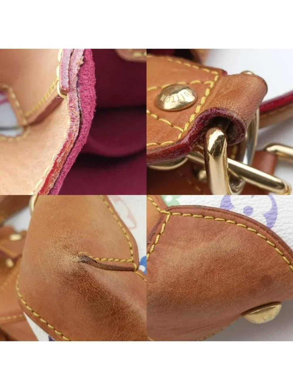 Louis Vuitton Ursula Blanc Monogram Multicolor Handbag